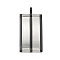 304 Stainless Steel Pendants, Rectangle Charm, Stainless Steel Color, 36.5x17x4.5mm, Hole: 4mm