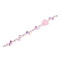 Electroplate Glass and Acrylic Rhinestone Beads Strands, Mixed Shapes, for Jewelry Making, Faceted, Pink, 5.5~6x4~5mm, Hole: 1.2mm, about 33pcs/strand, 6.97~7.28''(17.7~18.5cm)