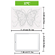 NBEADS Bling Rhinestone Butterfly Sticker DIY-WH0303-216-3