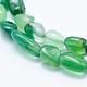 Natürlichen grünen Achat Perlen Stränge G-K203-41-3