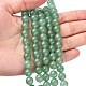 Chapelets de perles en aventurine vert naturel X-G-G099-8mm-17-4