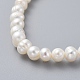 Natural Freshwater Pearl Beads Stretch Bracelets BJEW-JB04863-04-4