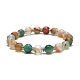Ensembles de bracelets extensibles en perles d'agate naturelle teintée BJEW-JB09180-3