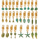 Craspire 22pcs 11 styles alliage dreadlocks perles OHAR-CP0001-09-1
