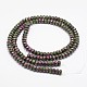 Rubis naturel à facettes en rangées de perles rondelles zoisites X-G-K090-04-4