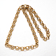 304 Stainless Steel Rolo Chain Necklaces NJEW-I068-03A-2