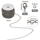 Sunnyclue diy kits de fabricación de joyas de cadena trenzada DIY-SC0014-53B-B-2