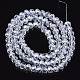 Chapelets de perles en verre électroplaqué EGLA-A034-T8mm-A08-2