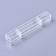 透明なプラスチック製のタトゥーペン収納ボックス  マイクロブレードペンボックス  アートメイク ビューティー ボディ アート アクセサリー  長方形  透明  15.7x2.45x2.55cm X-ODIS-WH0005-37-1