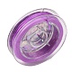 強い伸縮性のあるビーディング弾性糸  フラット弾性クリスタルストリング  紫色のメディア  0.8mm  約10.93ヤード（10m）/ロール EW-N002-08-1