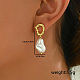 Элегантные латунные серьги-гвоздики KS8037-4-2