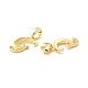 Rack Plating Eco-Friendly Brass Letter Pendants KK-K265-02G-G-2