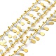 Chaînes de charme en forme de goutte de perles de verre CHC-A006-13G-03-1