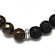 Bracelets extensibles en perles de bronzite naturelle BJEW-R309-02-A13-2
