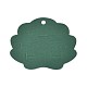 紙のヘアクリップディスプレイカード  雲  濃い緑  8.1x9.9x0.05cm  穴：6mm CDIS-M006-02-1