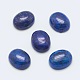 染めの天然ラピスラズリ宝石の楕円形のカボション  ブルー  25x18x7mm G-J329-17-18x25mm-2
