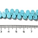 Abalorios de turquesas sintéticas hebras G-B064-B48-5
