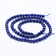 Filo di Perle lapis lazuli naturali  G-P342-01-4mm-AB-2
