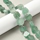 Природный зеленый бисер пряди клубники кварца G-I394-D13-1