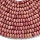 Природные родонит бисер нитей G-L635-A37-4x2mm-5
