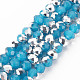 Chapelets de perles en verre électroplaqué EGLA-A034-J6mm-M08-1