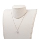 Brass Cubic Zirconia Necklaces & Earrings Jewelry Sets SJEW-JS00984-8