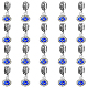 Dicosmetic 40 pz ciondolo ciondolo malocchio ciondolo blu malocchio con foro grande perline appendiabiti smalto argento antico perline europee ciondoli in lega vintage ciondoli per creazione di gioielli FIND-DC0002-65-1