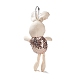 Decorazioni di pendenti di coniglio giocattolo di peluche di simulazione di peluche di cotone pp del fumetto HJEW-K043-01-4