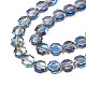Fili di perle di vetro traslucido placcatura EGLA-N002-27-D03-3