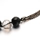 Faceted Round Glass Beaded Necklaces NJEW-F106-09-2