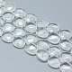 Hebras de abalorios de cristal de cuarzo sintético G-T066-17-1