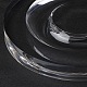 Vassoio espositore per bracciale singolo / braccialetto in acrilico trasparente piatto rotondo BDIS-I003-01D-5