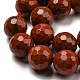 Chapelets de perles en jaspe rouge naturel G-E571-43A-4