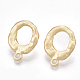 Accessoires de clous d'oreilles en alliage PALLOY-T065-53-1