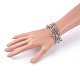 Electroplate Glass Wrap Bracelets BJEW-JB04018-01-3