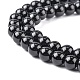 Chapelets de perles en pierre noire synthétique X-G-G088-6mm-2