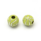 Basketball Plating Acrylic Beads SACR-R886-02-2