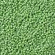 12/0 ガラスシードビーズ  不透明な色の光沢の  ラウンド  丸い穴  緑黄  12/0  2mm  穴：1mm  約3333個/50g  50 G /袋  18袋/2ポンド SEED-US0003-2mm-124-2