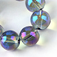 Electroplate Glass Beads Strands EGLA-Q062-6mm-A04-4