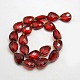 Crystal Glass Teardrop Beads Strands EGLA-F066-05-2