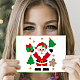 GLOBLELAND 2Set 22Pcs Santa Claus Cutting Dies for DIY Scrapbooking Metal Christmas Chimney Die Cuts Embossing Stencils Template for Paper Card Making Decoration Album Craft Decor DIY-WH0309-1201-5