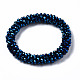 Faceted Electroplate Glass Beads Stretch Bracelets BJEW-S144-002G-04-2