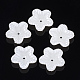 5-pétalo tapas de cuentas de perlas de imitación de plástico abs OACR-S020-17-2