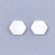 淡水シェルカボション  六角  貝殻色  6x7x1mm SHEL-S274-92-2
