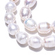 Brins de perles de culture d'eau douce naturelles PEAR-N012-09C-3