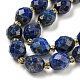 Natürlicher Lapislazuli Perlenstränge&nbsp;G-N342-51-4