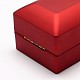 Boîtes à bijoux en plastique avec anneau OBOX-N011-01-5