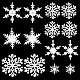 Ahandmaker Winter Schneeflocke Ornamente Acryl transparente Anhänger Winter Wunderland Party Dekorationen hängen Wirbel Dekorationen Weihnachten Schneeflocke hängen Dekorationen für Weihnachten Hochzeit TACR-GA0001-01-1