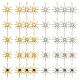 Ahadermaker 40pcs 10 style rack placage alliage pendentifs oeil de chat FIND-GA0003-01-1