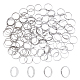 Unicraftale 120Pcs 4 Styles Adjustable 304 Stainless Steel Plain Band Rings STAS-UN0025-62-1
